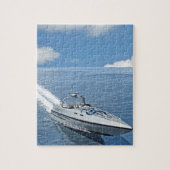 Speed Boat Racing Forward Legpuzzel (Verticaal)