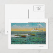 Speed Boating in Catalina Island, Californië Briefkaart (Voorkant / Achterkant)
