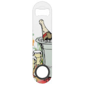 Speed Bottle Open White Champagne Floral Speed Flessenopener (Voorkant)