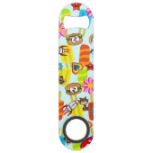 Speed Bottle Opener Hamburger Bloemen Ruimteschip Speed Flessenopener (Voorkant)