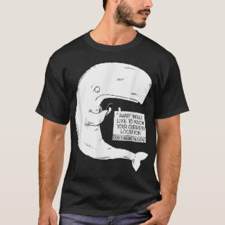Speed Bump Funny Moby Dick Cartoon T-shirt