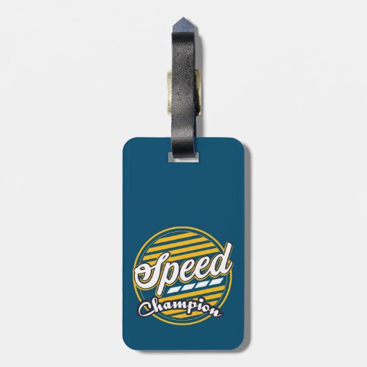 Speed Champion Bagagelabel (Achterkant verticaal)