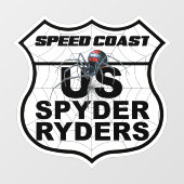 Speed Coast Chapter - Sticker Eagle Chapter Logo (Vel)