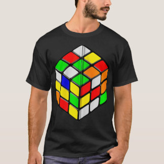 Speed Cubing Puzzle Cube for Men Women Zip T-shirt