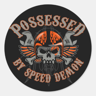Speed Demon Toolbox Ronde Sticker