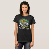 Speed Doesnu2019t Matter Keep Going Turtle Inspira T-shirt (Voorkant volledig)