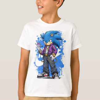 Speed Drip – Urban Sonic Style Kids' T-Shirt