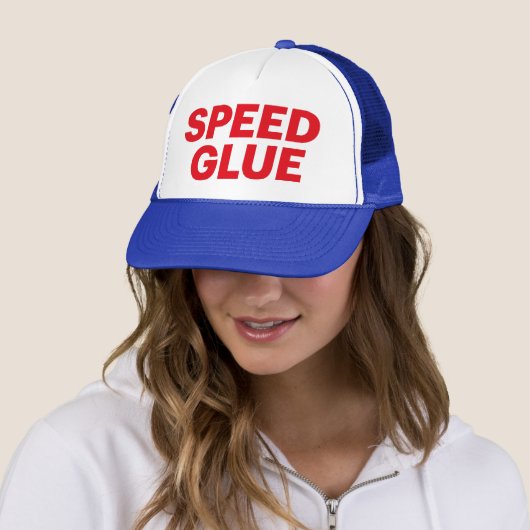 SPEED GLUE leuke slogan-trucker hoed Trucker Pet (In situ)