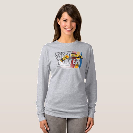 Speed Hunter | Dames Lange Mouwen T-shirt (Voorkant volledig)