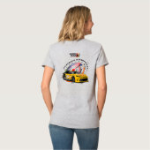 Speed Hunter | Dames V-hals T-shirt (Achterkant volledig)