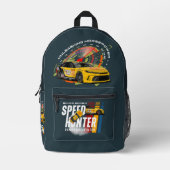 Speed Hunter (donkere modus) | Bedrukte Rugzak (Voorkant)