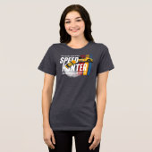 Speed Hunter (donkere modus) | Dames Tri-Blend Shirt (Voorkant volledig)