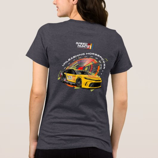 Speed Hunter (donkere modus) | Dames Tri-Blend Shirt (Achterkant)