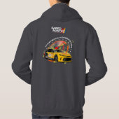 Speed Hunter (Donkere Modus) | Mannen Hoodie (Achterkant)