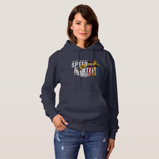 Speed Hunter (Donkere Modus) | Vrouwen Hoodie (Voorkant volledig)