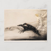 Speed II, Vitesse, 1933 door Louis Icart Briefkaart (Voorkant)