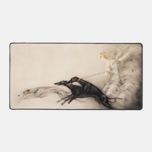 Speed II, Vitesse, 1933 door Louis Icart Bureaumat (Voorkant)