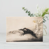 Speed II, Vitesse, 1933 door Louis Icart Feestdagenkaart (Staand voorkant)