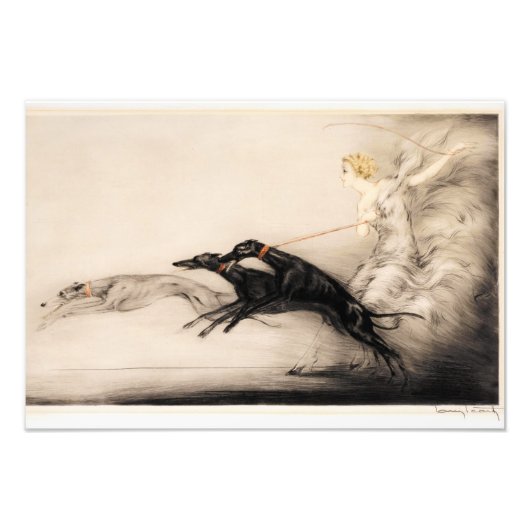 Speed II, Vitesse, 1933 door Louis Icart Foto Afdruk (Voorkant)