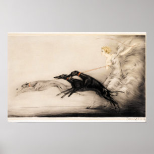 Speed II, Vitesse, 1933 door Louis Icart Poster