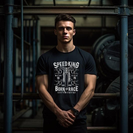 Speed King-motorfiets T-shirt