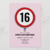 Speed Limit 16th Birthday - ANY AGE Kaart (Voorkant)