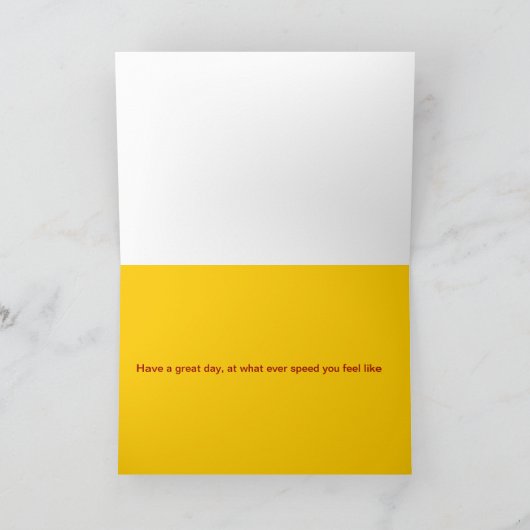 Speed Limit verjaardagskaart 50ste add naam wijzig Kaart (Binnen)