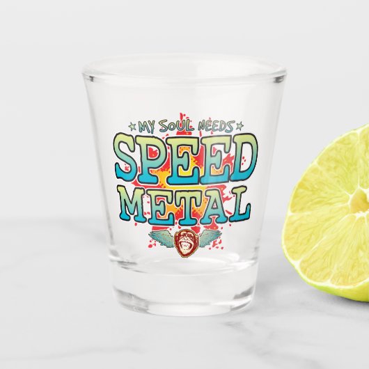Speed Metal Soul Shot Glass Shot Glas (Voorkant)
