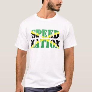 Speed Nation Jamaican Flag Singlet T-shirt