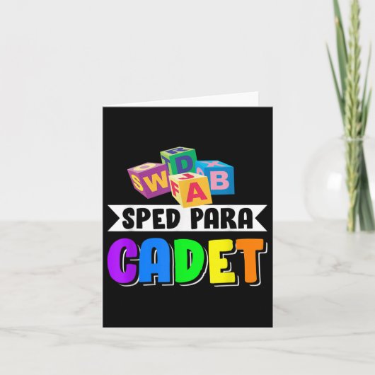 Speed Para Cadet terug naar school Kaart (Voorkant)