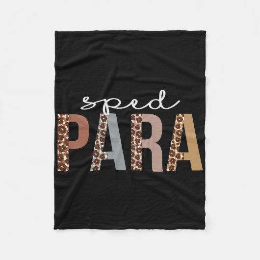 Speed Para Leopard Appreciation Fun voor vrouwen v Fleece Deken (Voorkant)