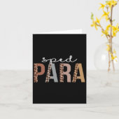Speed Para Leopard Appreciation Fun voor vrouwen v Kaart (Gele Bloem)