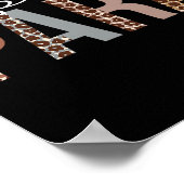 Speed Para Leopard Appreciation Fun voor vrouwen v Poster (Hoek)