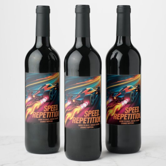 Speed Power Wijn Etiket (Flessen)