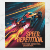 Speed Power Wijn Etiket (Enkel label)