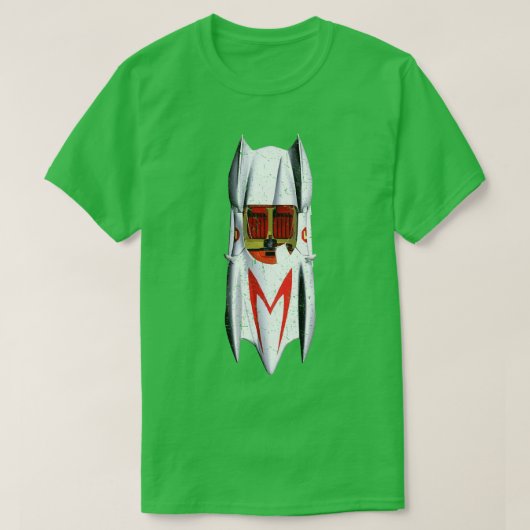 Speed Racer Mach 5 Top Retro Distress (Design voorkant)