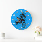 Speed Racer - Motocross racer Grote klok (Huis)