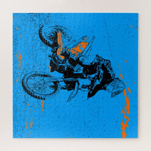 Speed Racer - Motocross Racer Legpuzzel (Horizontaal)