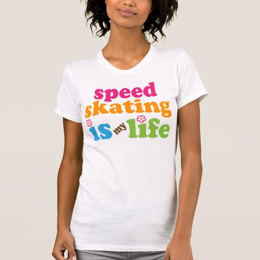 Speed Skater Gift Girls T-shirt (Voorkant)