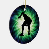 Speed Skater Gift Keramisch Ornament (Rechts)