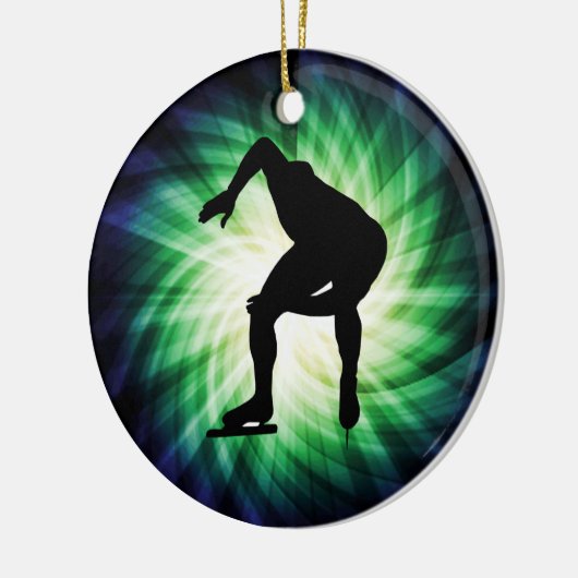 Speed Skater Gift Keramisch Ornament (Links)