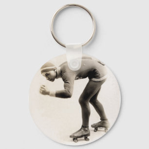 Speed Skater no.2 van 1920s Sleutelhanger