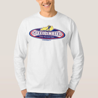 Speed Skater Oval - Long hoes T T-shirt