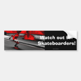 Speed Skater - Skateboarder Bumpersticker