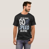 Speed Skating Skates Short Track Skater Workout Tr T-shirt (Voorkant volledig)