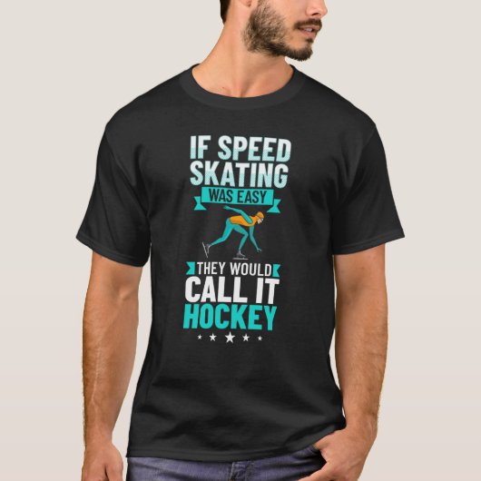 Speed Skating Skates Short Track Skater Workout Tr T-shirt (Voorkant)