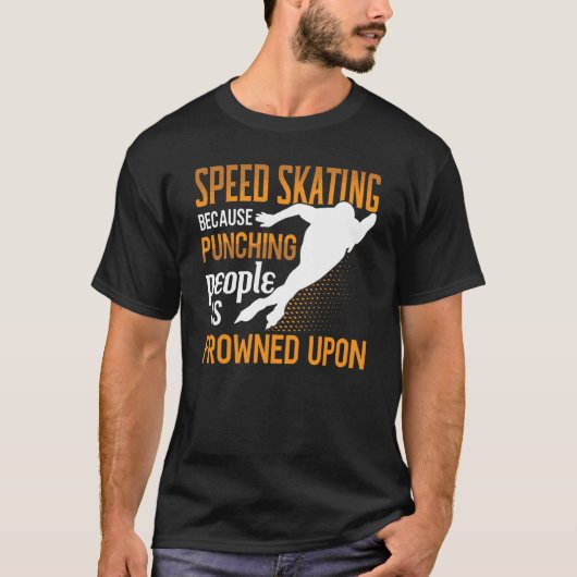 Speed Skating Skates Short Track Skater Workout Tr T-shirt (Voorkant)