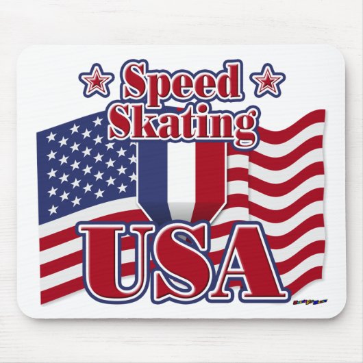 Speed Skating USA Muismat (Voorkant)