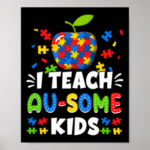 Speed Special Education Ik geef Au-some Kinder Rai Poster