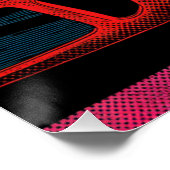 Speed & Splatter – The Ford GT40 Gulf Legacy Perfect Poster (Hoek)